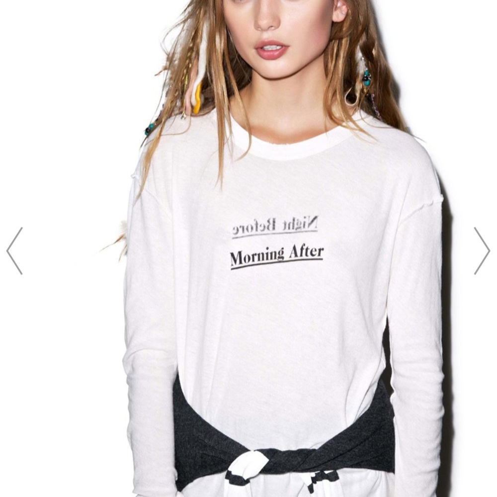 NWOT Wildfox Walk of Shame Tee Night Before Small